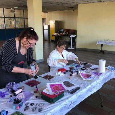 10 ans d'Aka Scrap en 2018 : Atelier avec Azoline