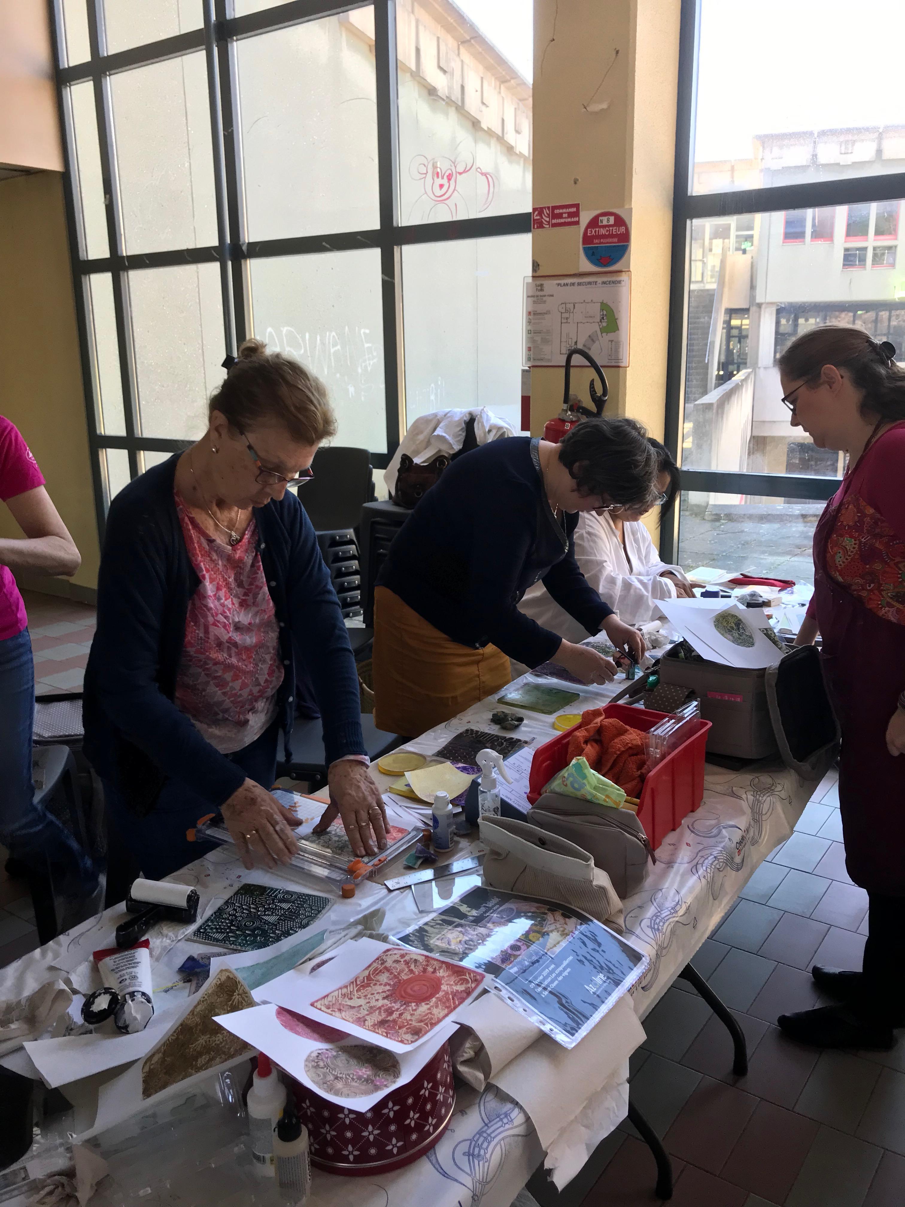 10 ans d'Aka Scrap en 2018 : Atelier avec Azoline