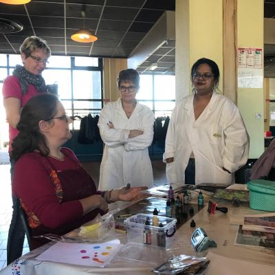 10 ans d'Aka Scrap en 2018 : Atelier avec Azoline