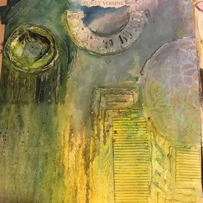 2018 : Atelier mixed-Media avec 