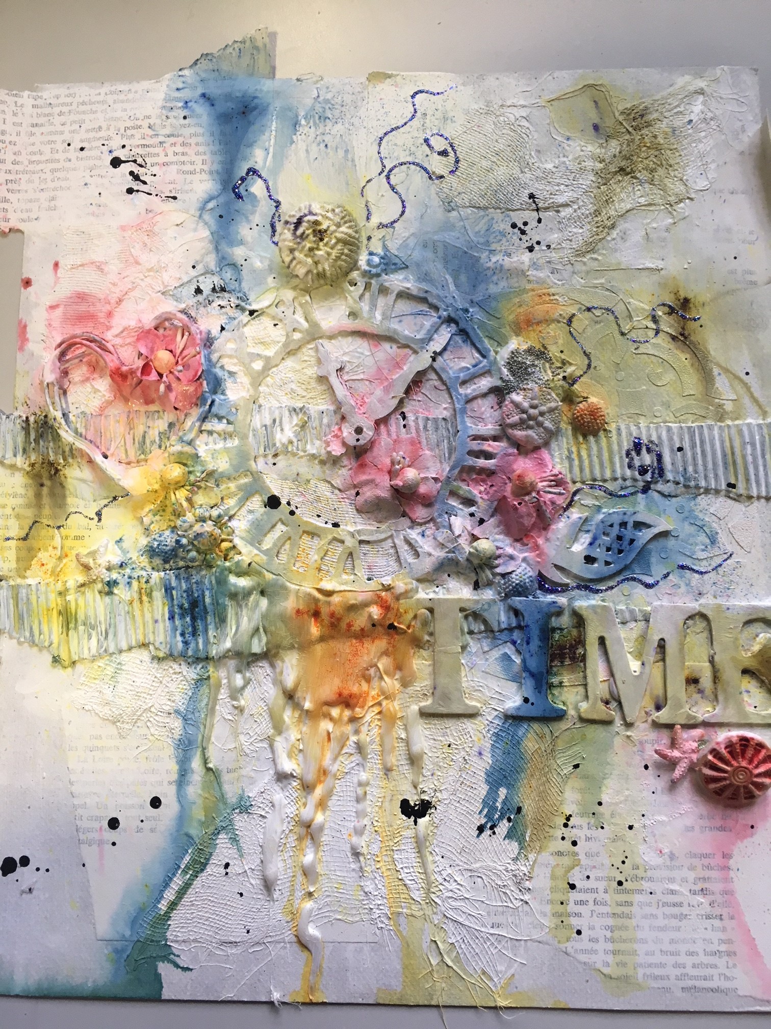 2018 : Atelier mixed-Media avec 