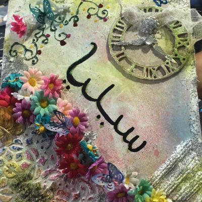 2018 : Atelier mixed-Media avec 